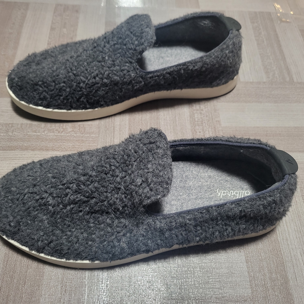 .Allbirds Gray Wool Fluffy Loungers. W11 - Picture 6 of 8